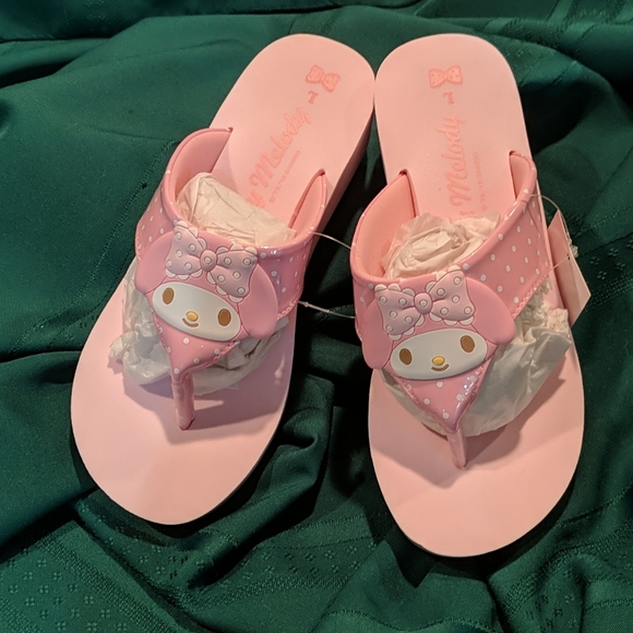 Sanrio Shoes - My melody flip flops Sz 7